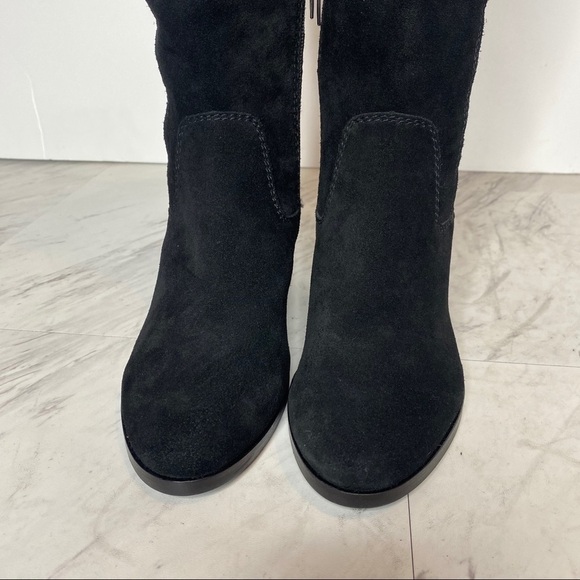 New! Vince Camuto Kreesell Black Suede Tall Boot 5 - Picture 11 of 14